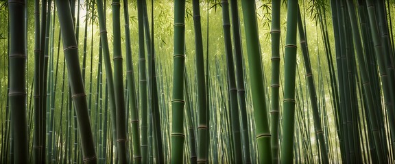 Fototapeta premium bamboo forest in springtime