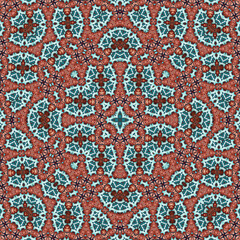Seamless square pattern. Symmetric pattern texture