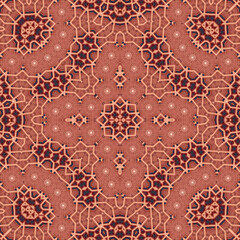 Seamless square pattern. Symmetric pattern texture