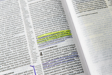 Obraz premium 1 Timothy 3:16-17