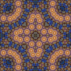 Seamless square pattern. Symmetric pattern texture