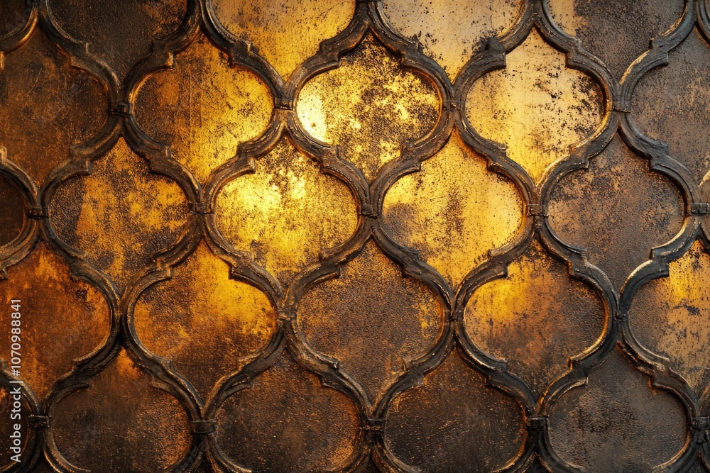 Poster close up view of a rusty metal surface with corrosion and oxidation