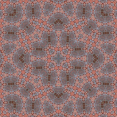 Seamless square pattern. Symmetric pattern texture