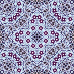 Seamless square pattern. Symmetric pattern texture