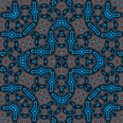 Seamless square pattern. Symmetric pattern texture