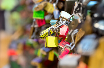 Candado con espacio para escribir mensaje