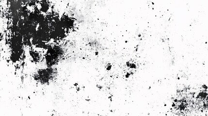 Fototapeta premium Black and White Texture with Scattered Spots and Patches