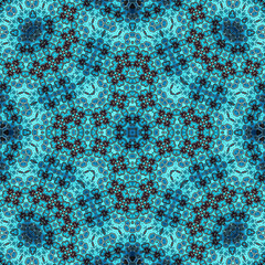 Seamless square pattern. Symmetric pattern texture