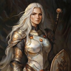 young elf, duelist, warrior