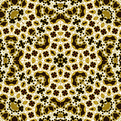 Seamless square pattern. Symmetric pattern texture