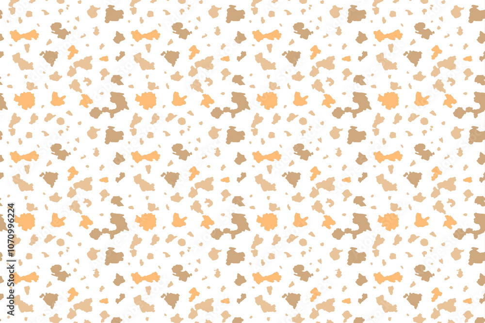 Poster artistic abstract pattern of soft shapes in warm tones on a light background canvas