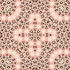 Seamless square pattern. Symmetric pattern texture