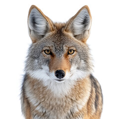 Captivating Coyote Portrait with Intense Eyes