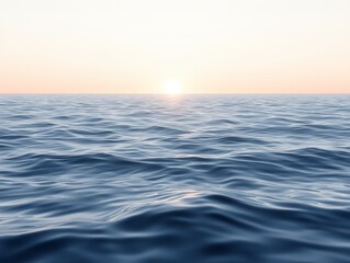 Obraz premium Serene Sunset Over the Ocean