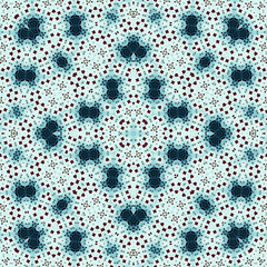 Seamless square pattern. Symmetric pattern texture