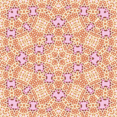 Seamless square pattern. Symmetric pattern texture