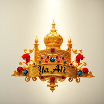 illustration of a crown, Ziarat Imam ALi.