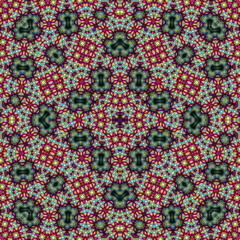 Seamless square pattern. Symmetric pattern texture