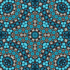 Seamless square pattern. Symmetric pattern texture