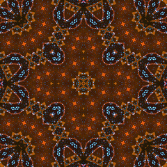 Seamless square pattern. Symmetric pattern texture