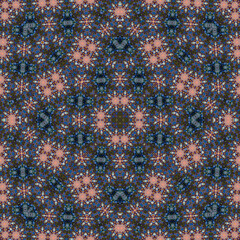 Seamless square pattern. Symmetric pattern texture