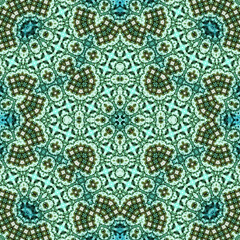 Seamless square pattern. Symmetric pattern texture