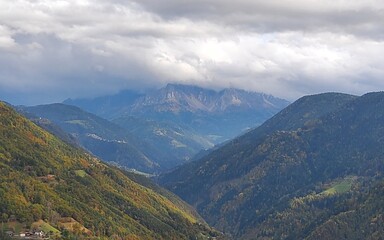 mountains and clouds