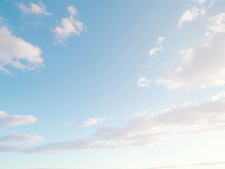 Obraz premium Serene Sky with Soft Clouds