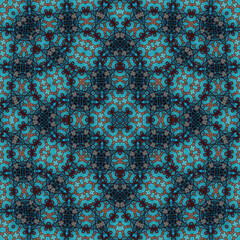 Seamless square pattern. Symmetric pattern texture