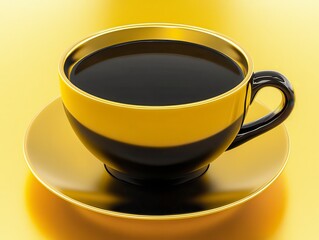 Golden Luxury Coffee Cup