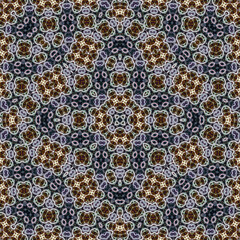 Seamless square pattern. Symmetric pattern texture