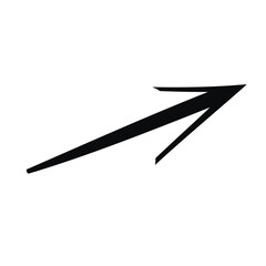 Business element icon in doodle style, arrow, infographic. Isolated vector illustration design. Hand drown business icon. Business idea concept