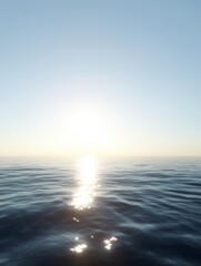 Obraz premium Serene Sunrise Over the Ocean