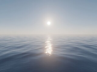 Fototapeta premium Serene Ocean Sunlight