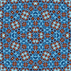 Seamless square pattern. Symmetric pattern texture