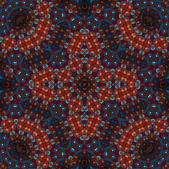 Seamless square pattern. Symmetric pattern texture