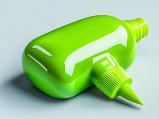 Lime Green Plastic Bottle Design