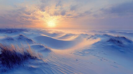 Sunrise over Sandy Dunes