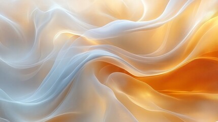 Fototapeta premium Golden and pastel swirls evoke peaceful meditative atmosphere