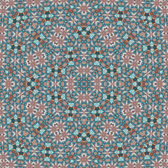 Seamless square pattern. Symmetric pattern texture
