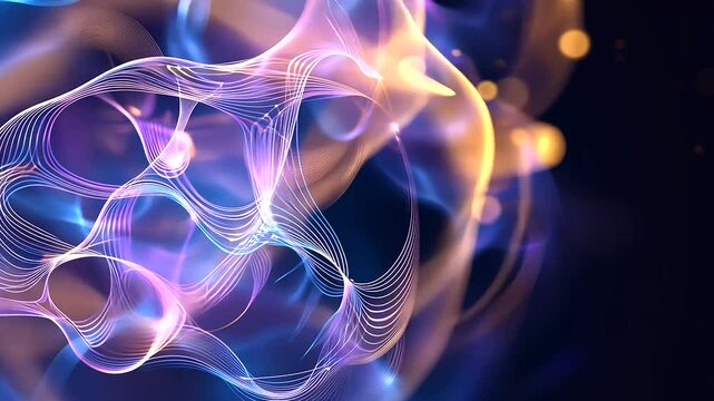 Quantum Physics Abstract Network Visualization