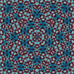 Seamless square pattern. Symmetric pattern texture