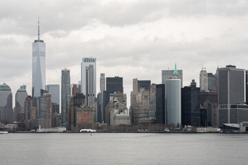 Obraz premium Panorama skyline of New York from the Hudson