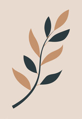 Minimalism and nature: vector branches in the interior for your cozy home.
