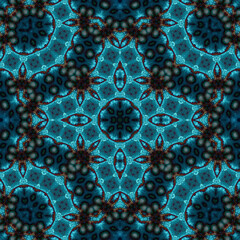 Seamless square pattern. Symmetric pattern texture