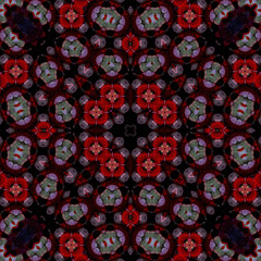 Seamless square pattern. Symmetric pattern texture