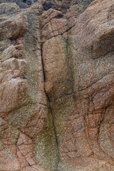 Wall stone nature at the A Coruña beach, perfect for wallpapers, background and home decoration