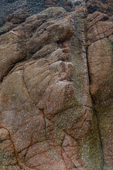 Obraz premium Wall stone nature at the A Coruña beach, perfect for wallpapers, background and home decoration