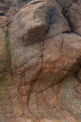 Wall stone nature at the A Coru&ntilde;a beach, perfect for wallpapers, background and home decoration