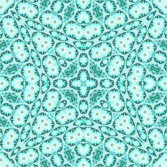 Seamless square pattern. Symmetric pattern texture